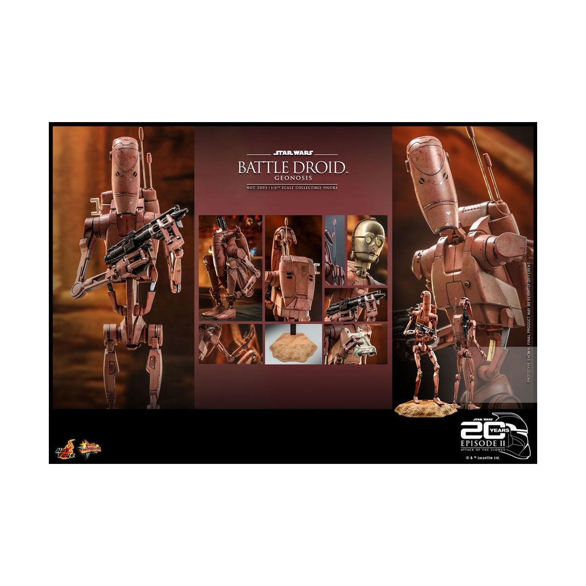 Hot toys - Star Wars Attack of the Clones - Droide de combate (Geonosis)