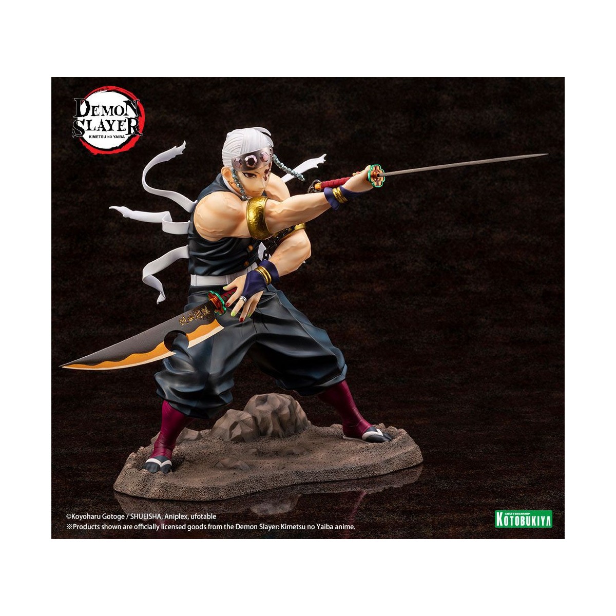 Kotobukiya - Tengen Uzui Bonus Edition - Demon Slayer: Kimetsu no Yaiba PVC ARTFXJ 1/8