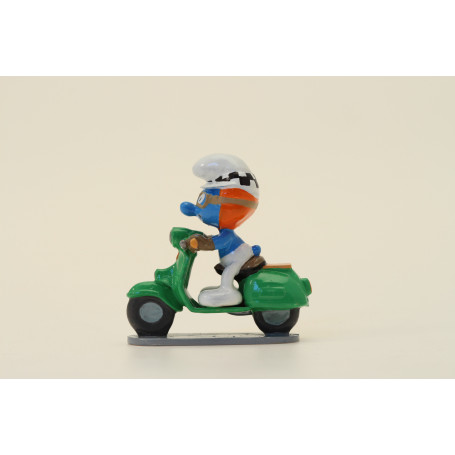 Pixi Origine - Normas de tráfico, Pitufo verde en patinete - Los Pitufos