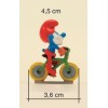 Pixi Origine - Normas de tráfico, Papá Pitufo en bicicleta - Los Pitufos