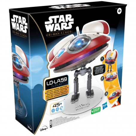 Hasbro Star Wars: Obi-Wan Kenobi figurine électronique LO-LA59 (Lola) Animatronic Edition 15 cm