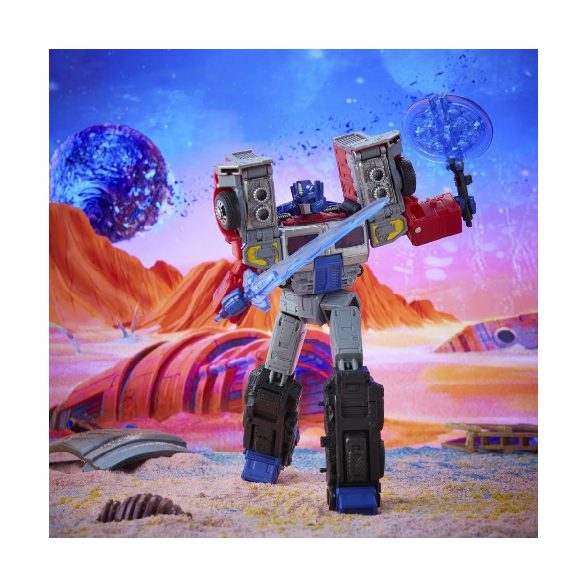 Hasbro - Transformers Legacy G2 - Láser Optimus Prime - Clase Líder
