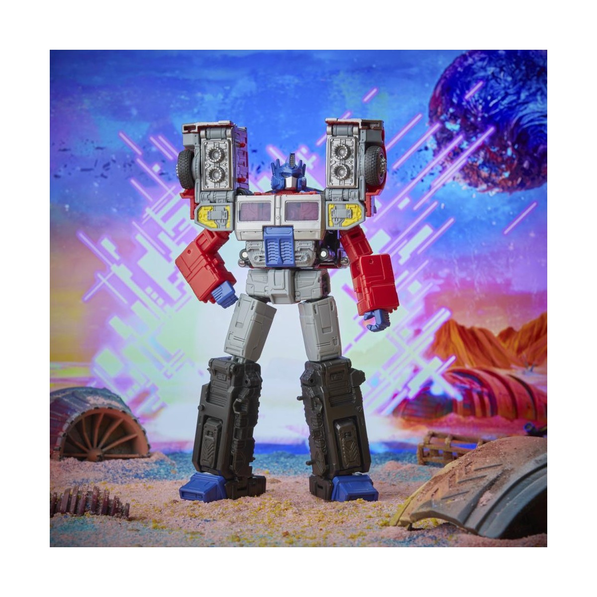 Hasbro - Transformers Legacy G2 - Láser Optimus Prime - Clase Líder