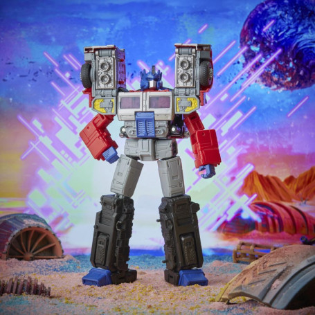 Hasbro - Transformers Legacy G2 - Láser Optimus Prime - Clase Líder