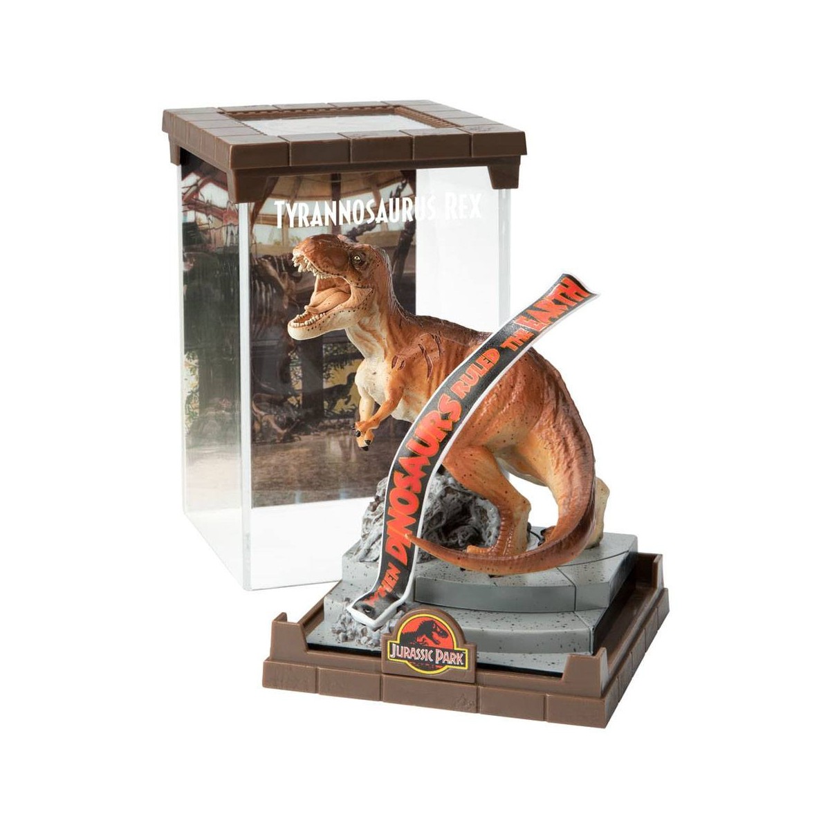 Noble Collection Creatures - Diorama de PVC del Tiranosaurio Rex - T-Rex - Jurassic Park