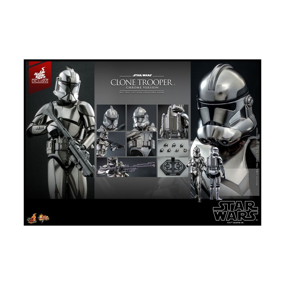 Hot toys Star Wars - Clone Trooper Chrome Version 1/6 2022 Convention Exclusive