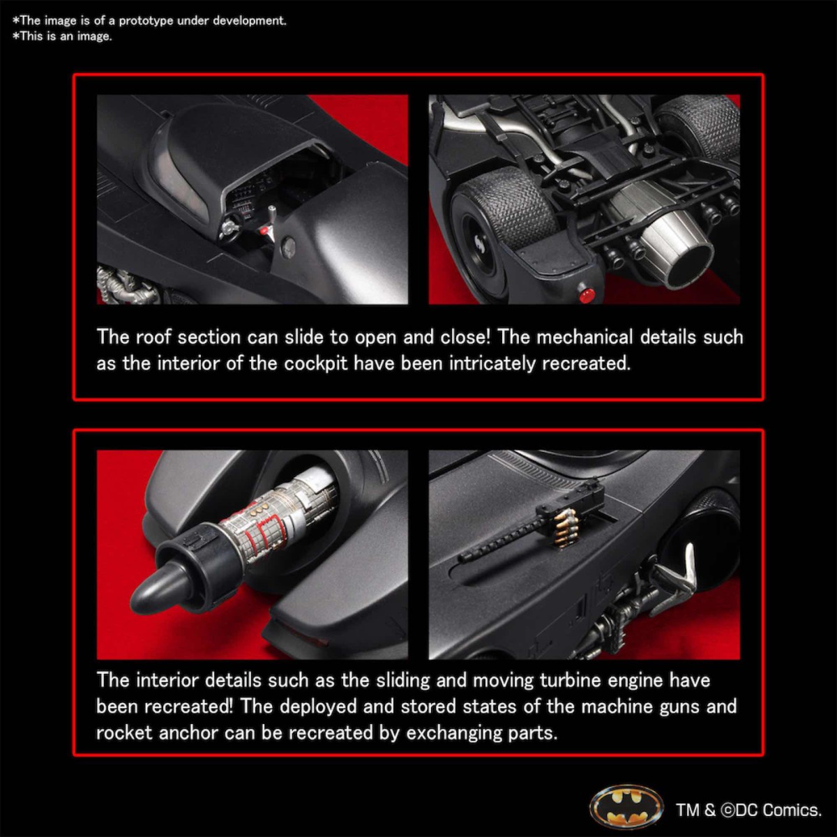 Bandai Batman Model Kit - BATMOBILE (BATMAN 1989 Ver.) 1/35 SCALE MODEL KIT