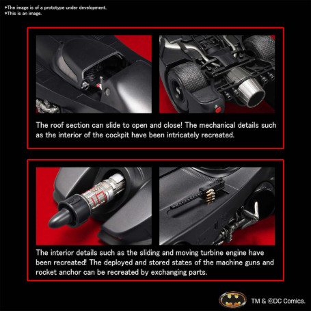 Bandai Batman Model Kit - BATMOBILE (BATMAN 1989 Ver.) 1/35 SCALE MODEL KIT