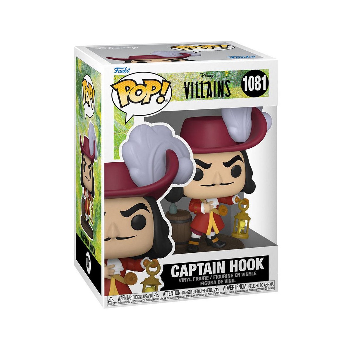 ¡Funko POP! Villain 1081 - Disney CAPITÁN HOOK - CAPITÁN CROCHET - Peter Pan