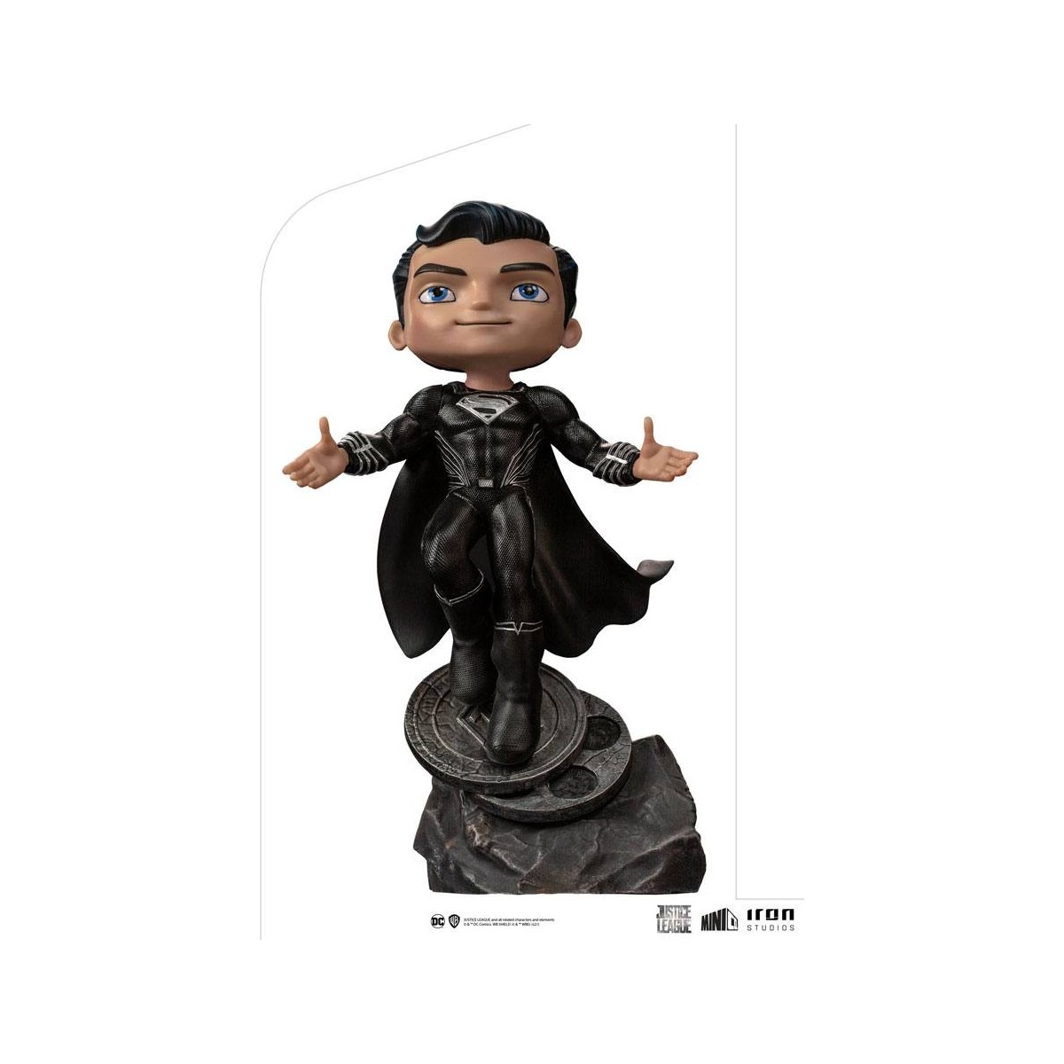 Iron Studios - Liga de la Justicia Deluxe Superman Negro - Mini Co.