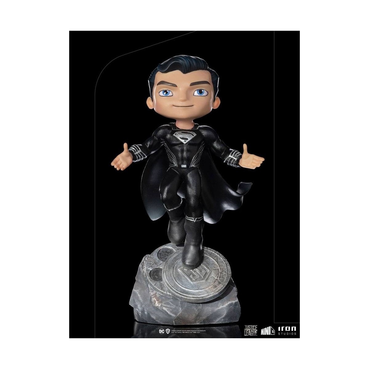 Iron Studios - Liga de la Justicia Deluxe Superman Negro - Mini Co.
