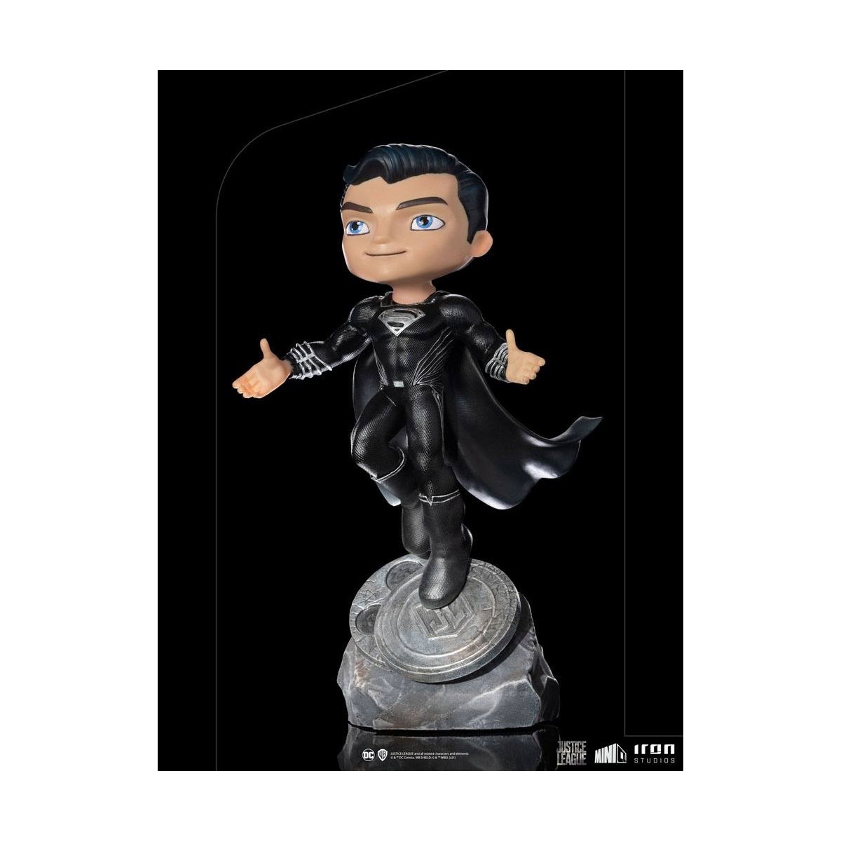 Iron Studios - Liga de la Justicia Deluxe Superman Negro - Mini Co.