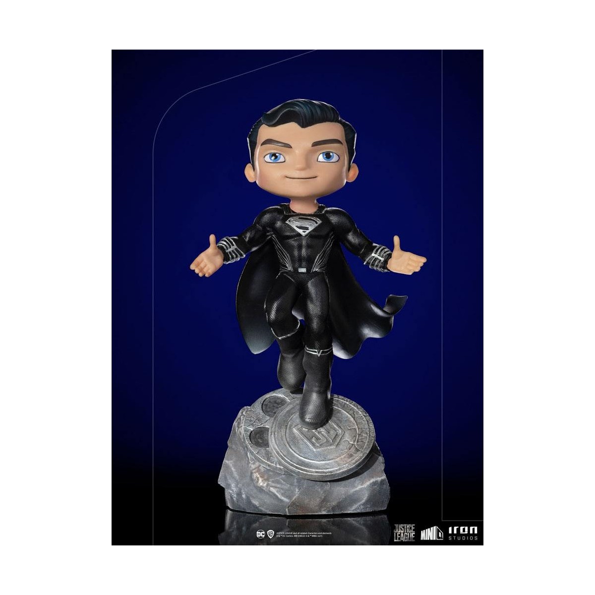 Iron Studios - Liga de la Justicia Deluxe Superman Negro - Mini Co.