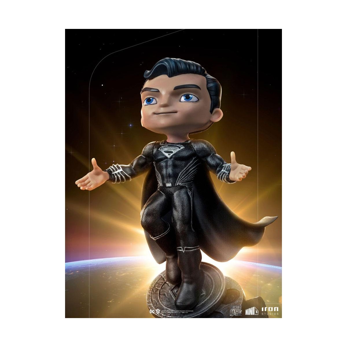 Iron Studios - Liga de la Justicia Deluxe Superman Negro - Mini Co.
