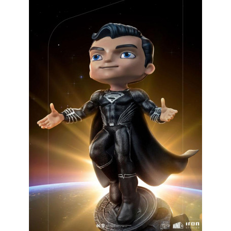 Iron Studios - Liga de la Justicia Deluxe Superman Negro - Mini Co.