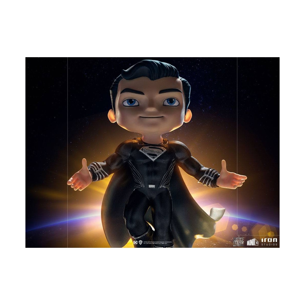 Iron Studios - Liga de la Justicia Deluxe Superman Negro - Mini Co.