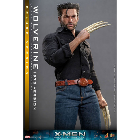 Hot Toys - Wolverine (versión 1973) Deluxe Version - X-Men Days of Future Past Movie Masterpiece 1/6
