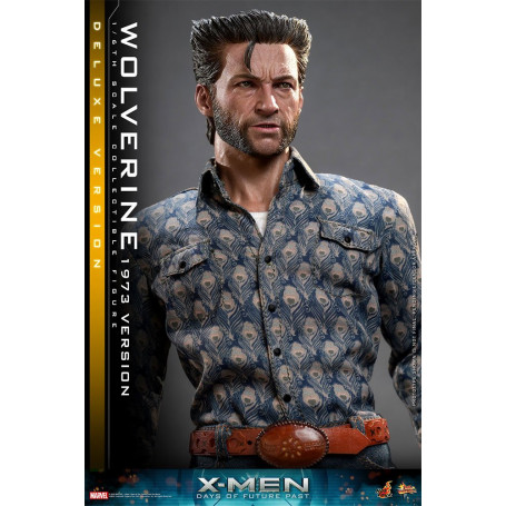 Hot Toys - Wolverine (versión 1973) Deluxe Version - X-Men Days of Future Past Movie Masterpiece 1/6