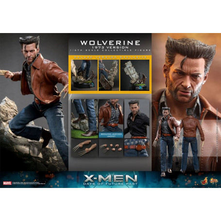 Hot Toys - Wolverine (versión 1973) Deluxe Version - X-Men Days of Future Past Movie Masterpiece 1/6