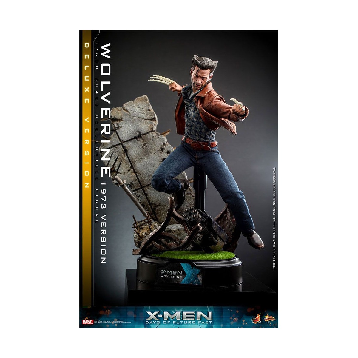 Hot Toys - Wolverine (versión 1973) Deluxe Version - X-Men Days of Future Past Movie Masterpiece 1/6