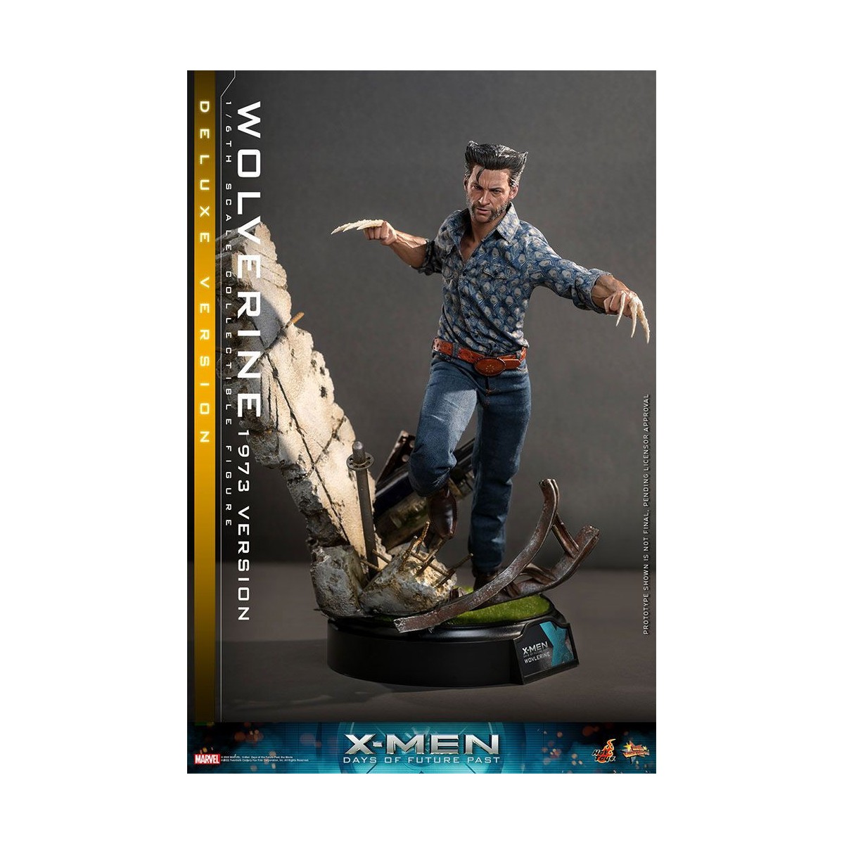 Hot Toys - Wolverine (versión 1973) Deluxe Version - X-Men Days of Future Past Movie Masterpiece 1/6