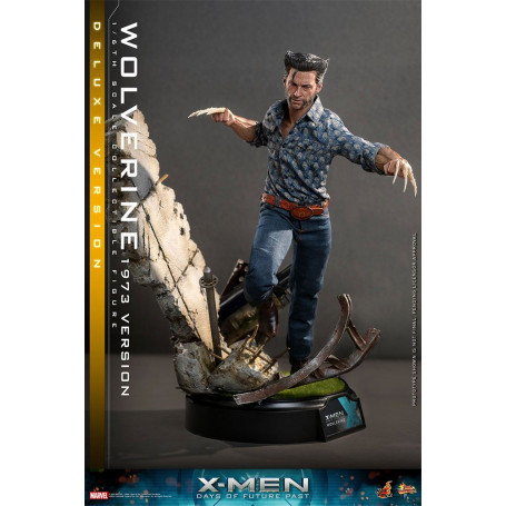 Hot Toys - Wolverine (versión 1973) Deluxe Version - X-Men Days of Future Past Movie Masterpiece 1/6