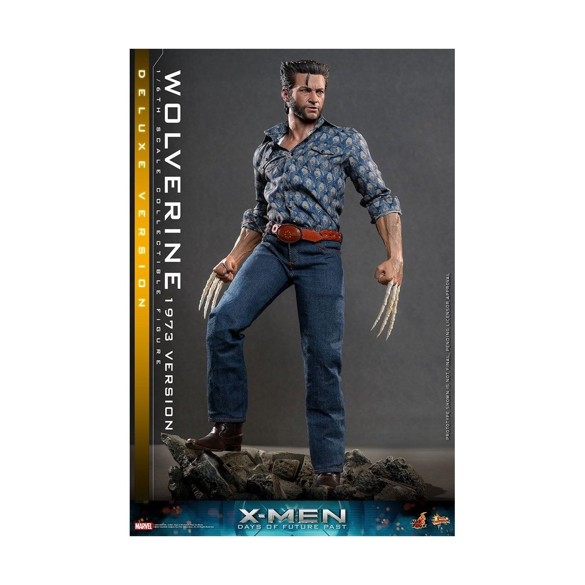 Hot Toys - Wolverine (versión 1973) Deluxe Version - X-Men Days of Future Past Movie Masterpiece 1/6
