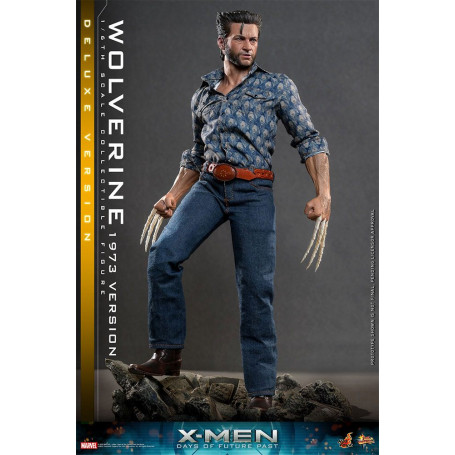 Hot Toys - Wolverine (versión 1973) Deluxe Version - X-Men Days of Future Past Movie Masterpiece 1/6