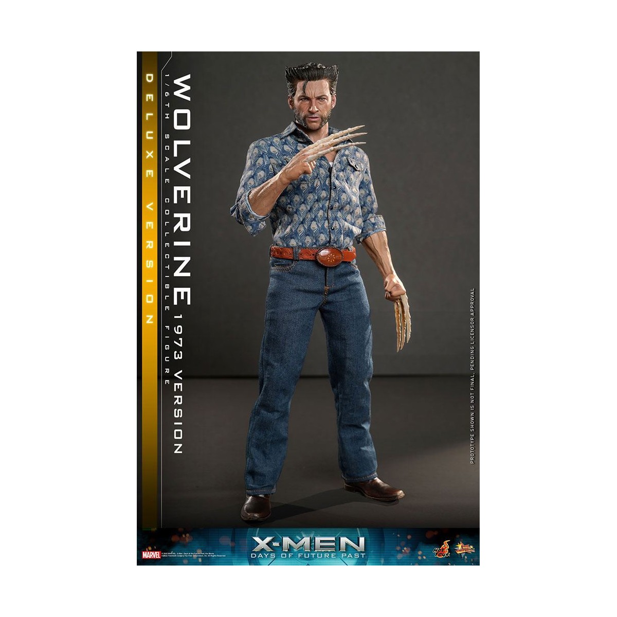 Hot Toys - Wolverine (versión 1973) Deluxe Version - X-Men Days of Future Past Movie Masterpiece 1/6