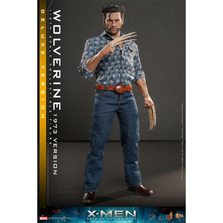 Hot Toys - Wolverine (versión 1973) Deluxe Version - X-Men Days of Future Past Movie Masterpiece 1/6