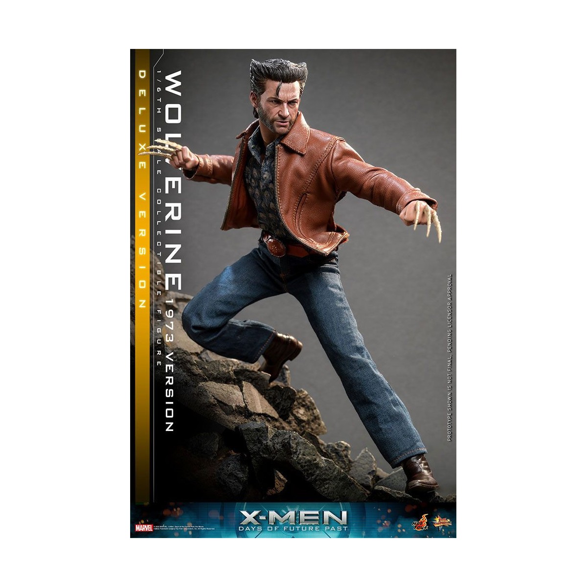 Hot Toys - Wolverine (versión 1973) Deluxe Version - X-Men Days of Future Past Movie Masterpiece 1/6