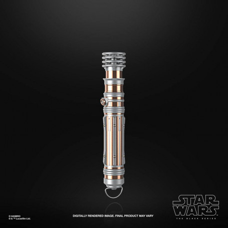 Hasbro - Sable láser Leia Organa Force Fx - Réplica de la serie negra Elite