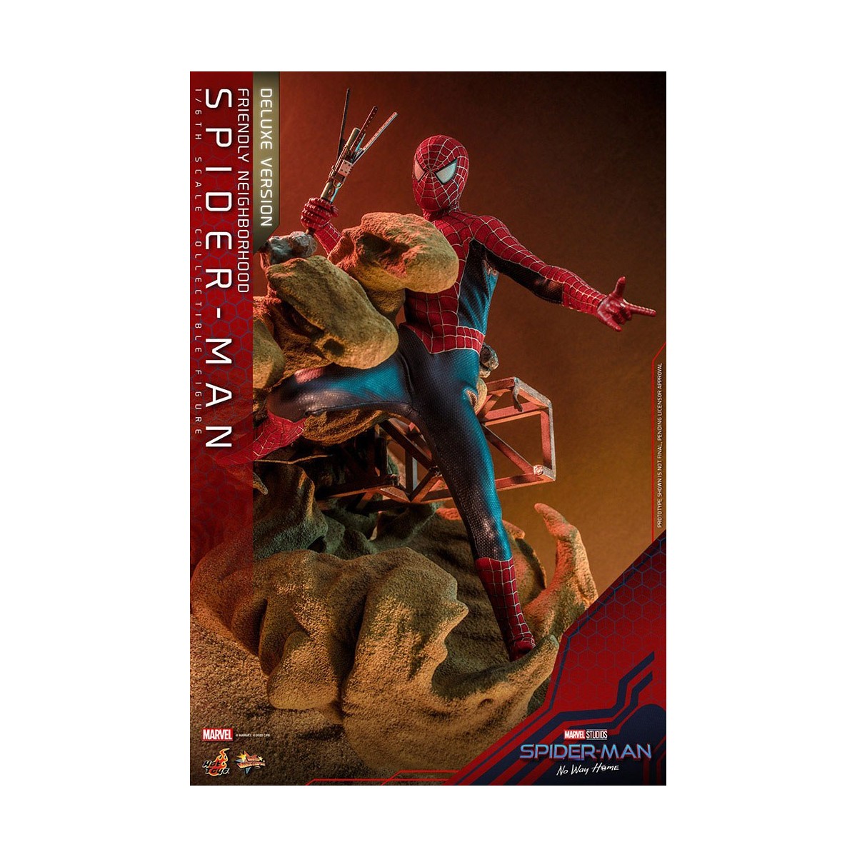 Hot Toys - Friendly Neighborhood Spider-Man (Deluxe Version) - Marvel's Spider-Man: No Way Home Movie Masterpiece 1/6