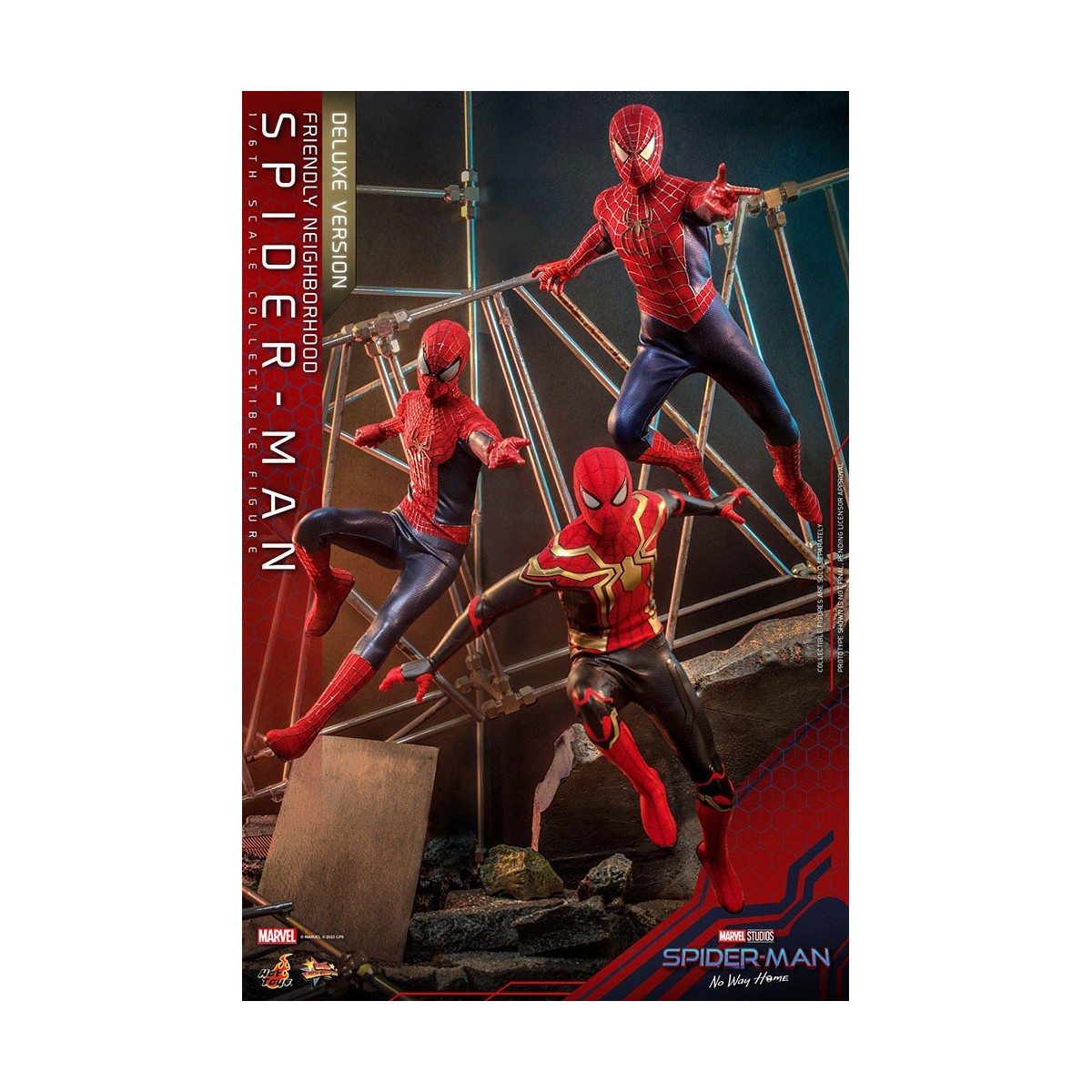 Hot Toys - Friendly Neighborhood Spider-Man (Deluxe Version) - Marvel's Spider-Man: No Way Home Movie Masterpiece 1/6