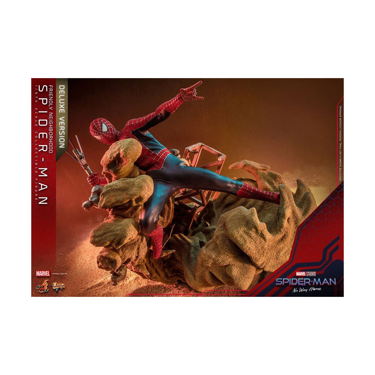 Hot Toys - Friendly Neighborhood Spider-Man (Deluxe Version) - Marvel's Spider-Man: No Way Home Movie Masterpiece 1/6
