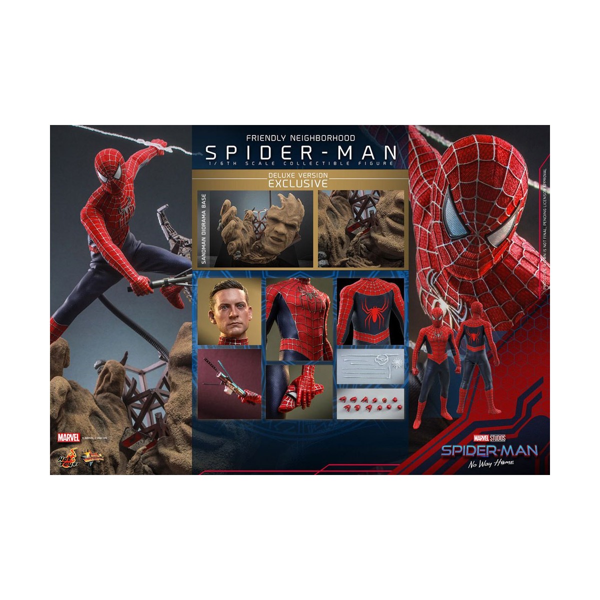 Hot Toys - Friendly Neighborhood Spider-Man (Deluxe Version) - Marvel's Spider-Man: No Way Home Movie Masterpiece 1/6