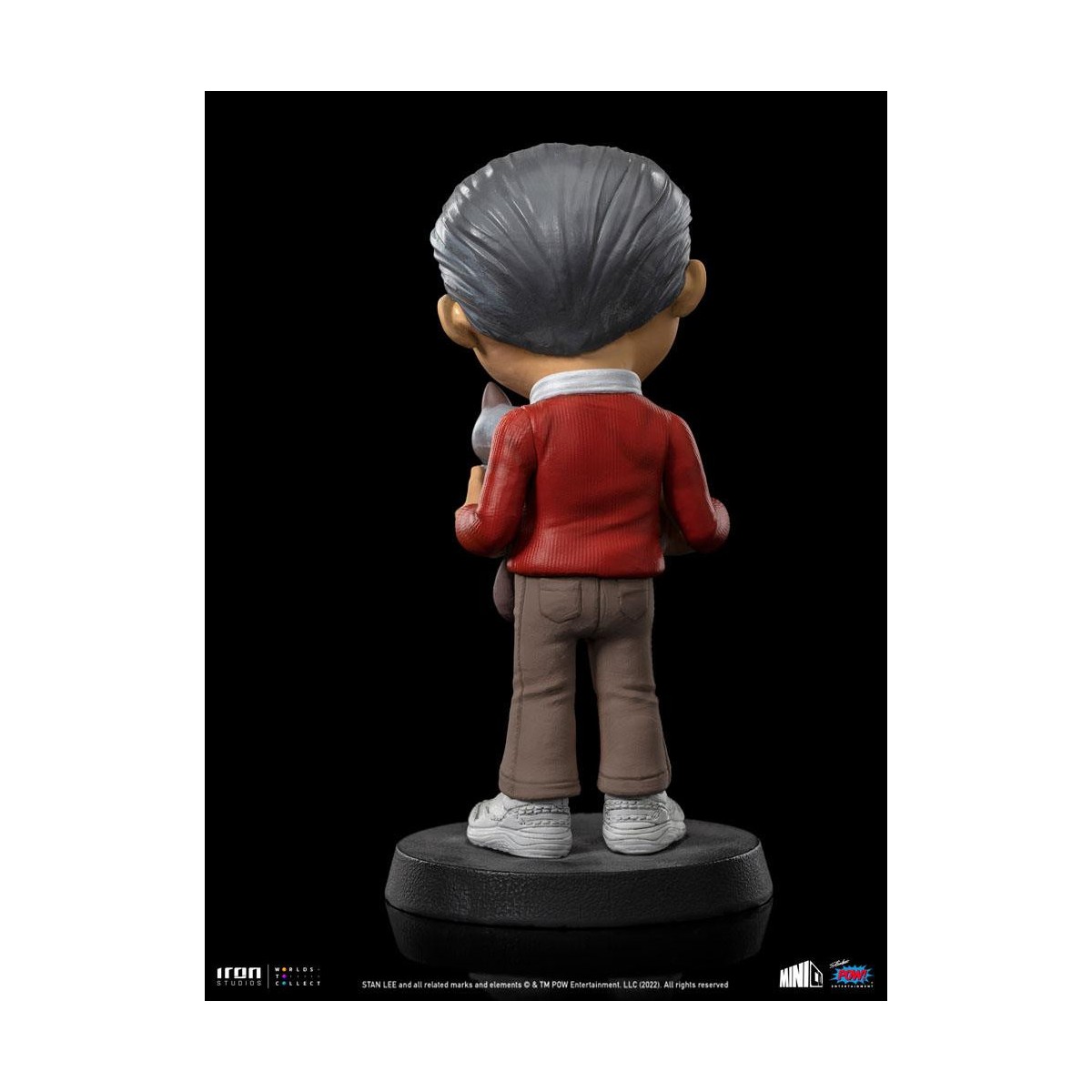Iron Studios - Figura de acción de Stan Lee con el gato Gruñón - Mini Co.