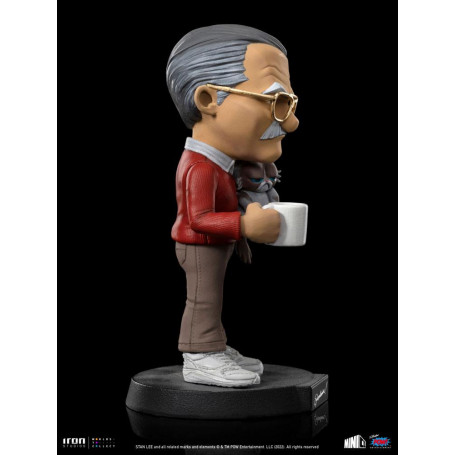 Iron Studios - Figura de acción de Stan Lee con el gato Gruñón - Mini Co.