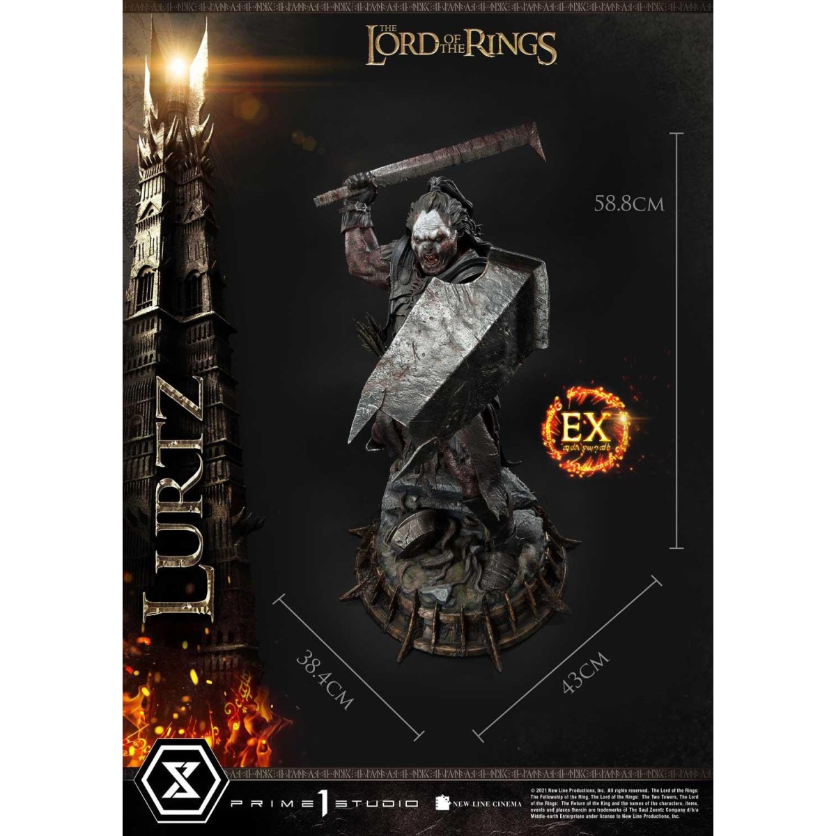 Prime 1 Studio - Lurtz Ex versión 1/4 - LOTR - El Señor de los Anillos