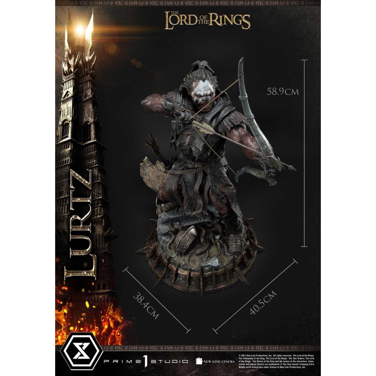 Prime 1 Studio - Lurtz Ex versión 1/4 - LOTR - El Señor de los Anillos