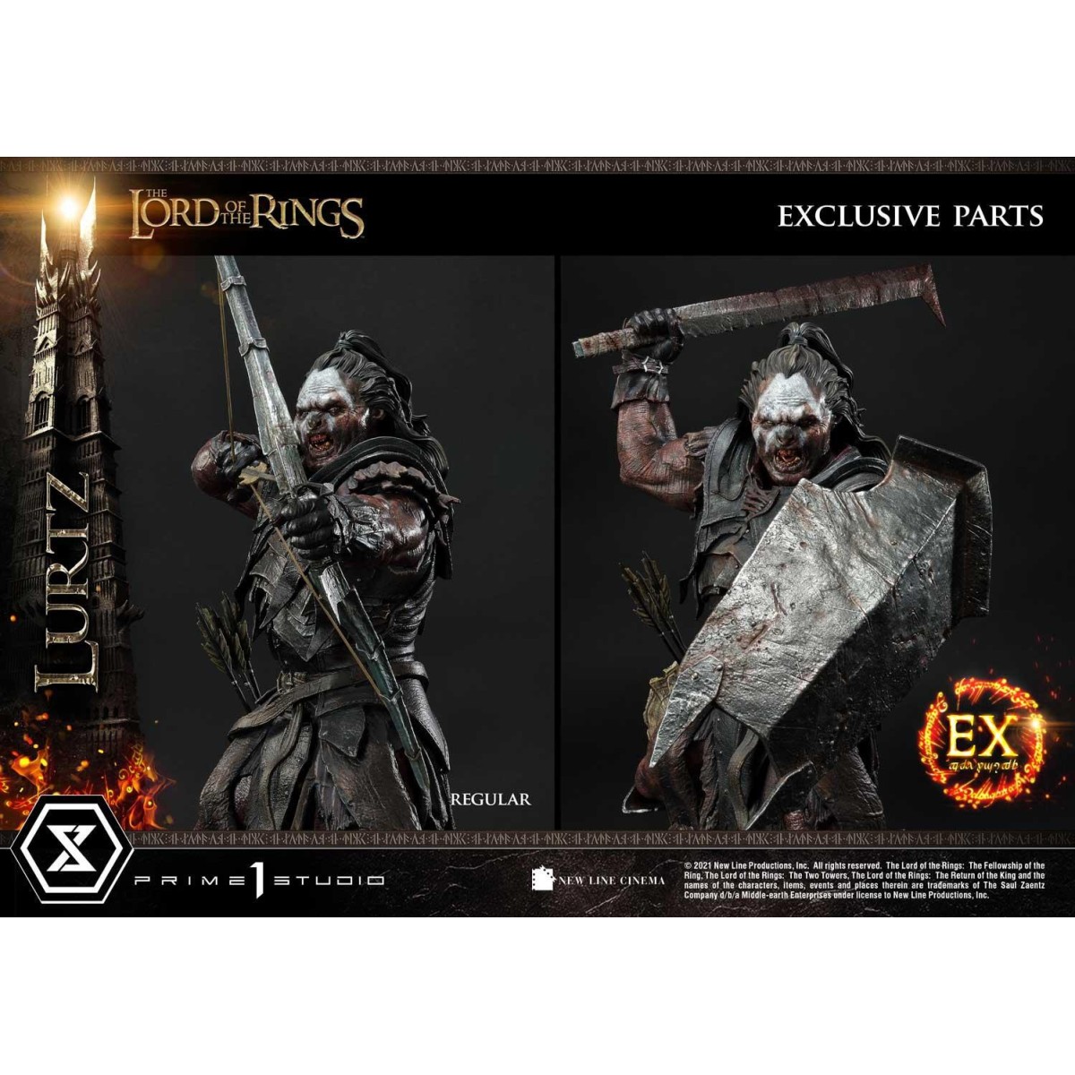 Prime 1 Studio - Lurtz Ex versión 1/4 - LOTR - El Señor de los Anillos