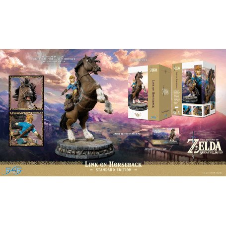 Primeras 4 figuras - Zelda - The Legend of Zelda: Breath of The Wild - Link a caballo (Edición estándar)