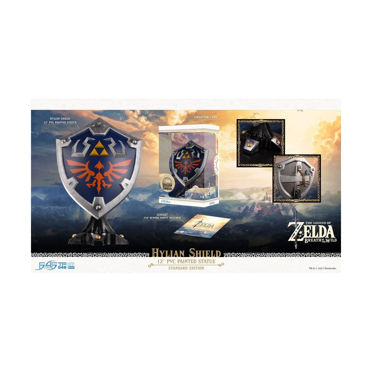 First 4 Figures - Zelda - Hylian Shield Standard Edition - Breath of the Wild Estatua de PVC