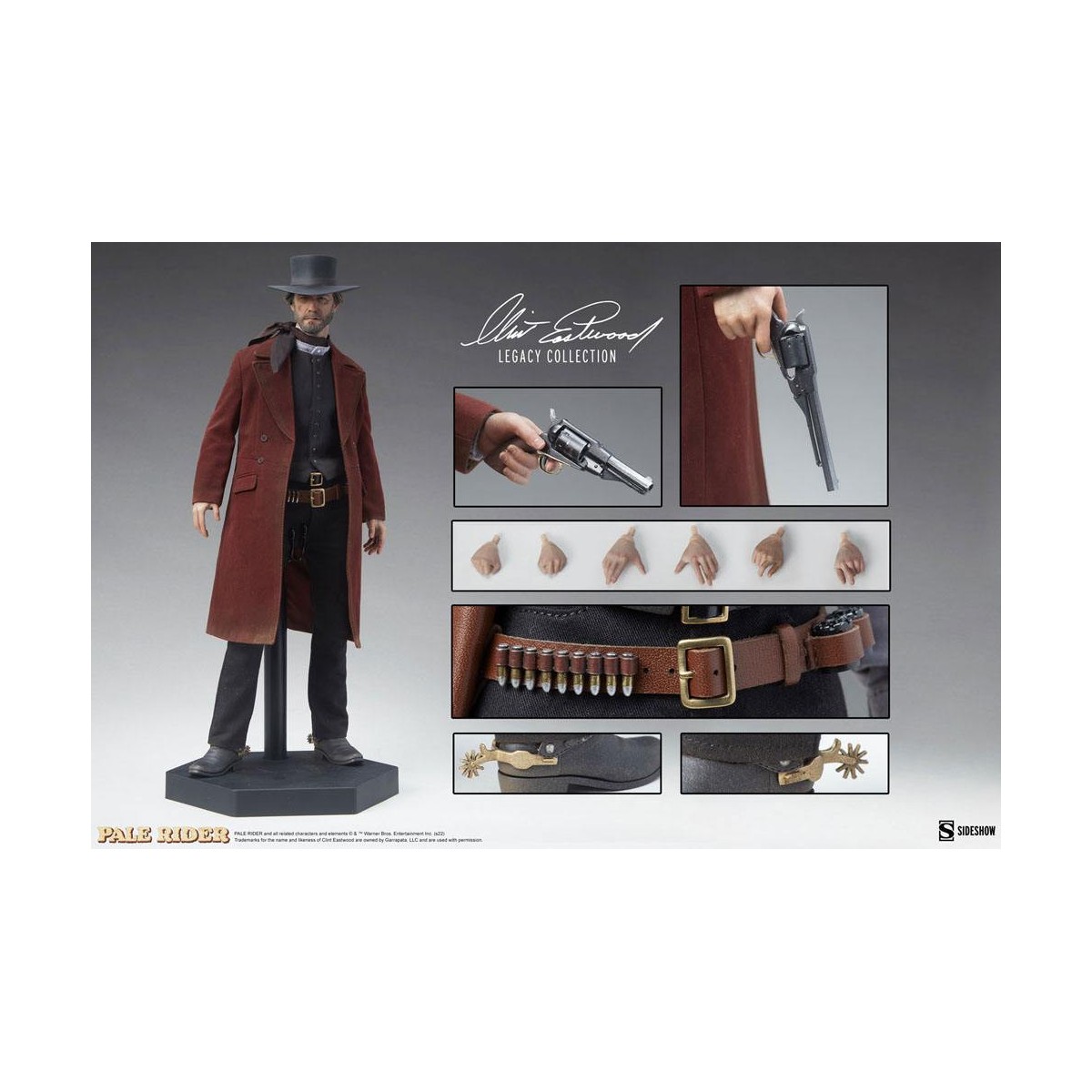 Sideshow - El Predicador - Pale Rider, el jinete solitario 1/6 figura - Clint Eastwood Legacy Collection