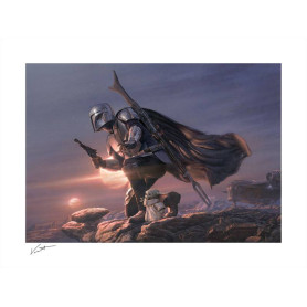 Impresión de la Guerra de las Galaxias - Din Djarin & Grogu: Un clan de dos - 46 x 61 cm