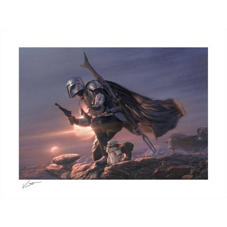 Impresión de la Guerra de las Galaxias - Din Djarin & Grogu: Un clan de dos - 46 x 61 cm
