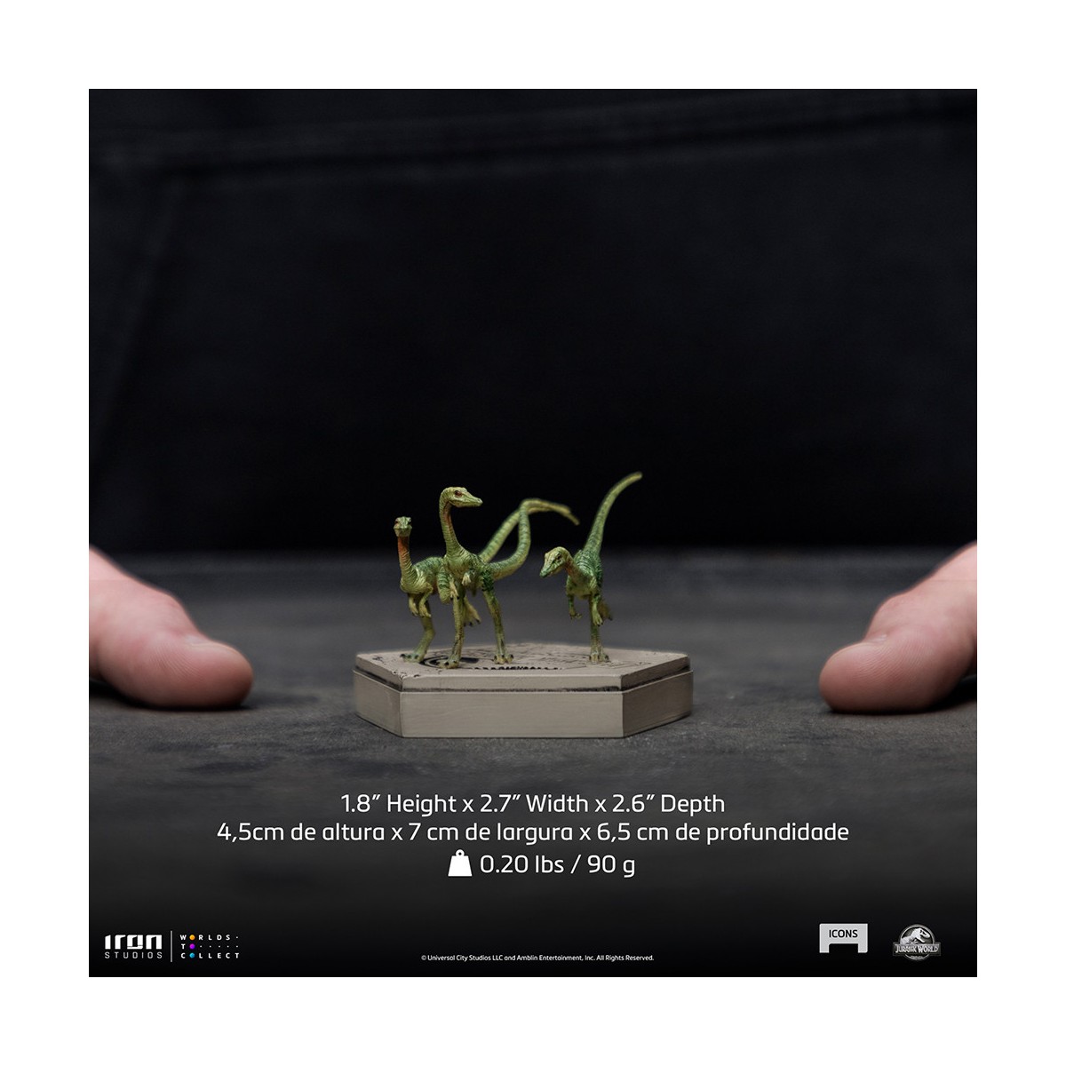 Iron Studios - Compsognathus - Iconos de Jurassic World