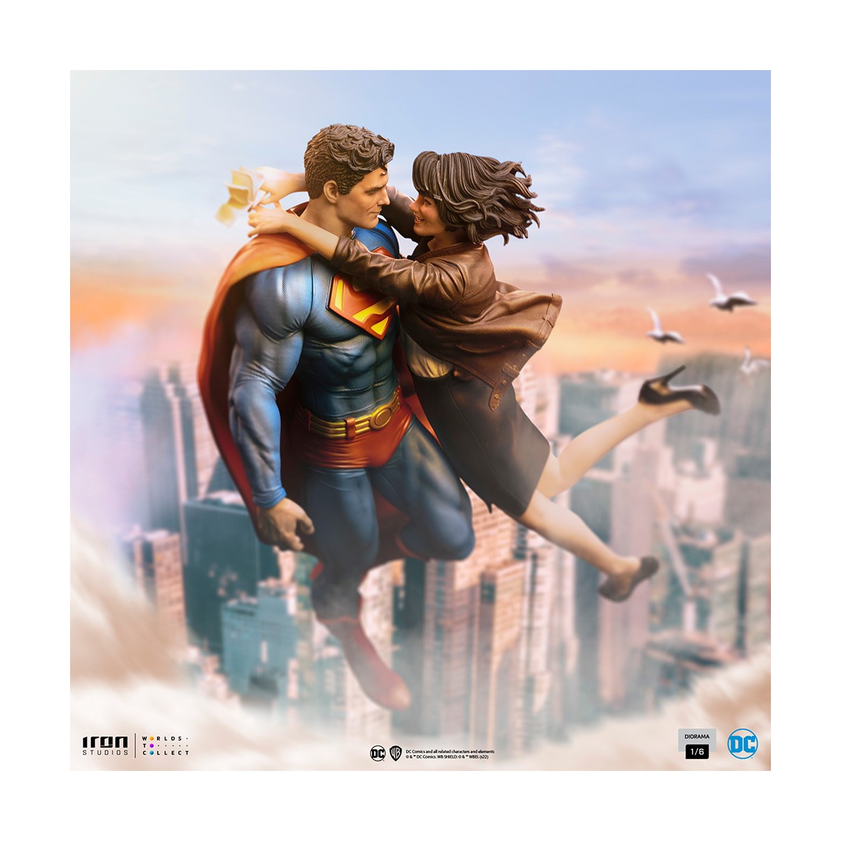 Iron Studios - Diorama de Superman y Loic Lane 1/6