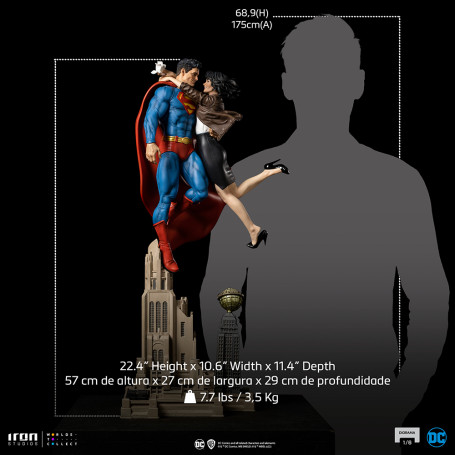 Iron Studios - Diorama de Superman y Loic Lane 1/6