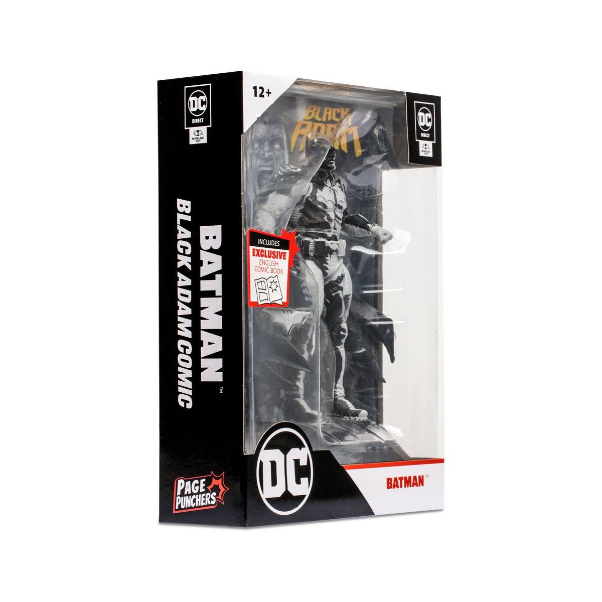 Mc Farlane DC Direct - Page Punchers - Black Adam Batman Art Variant - Gold Label SDCC 2022